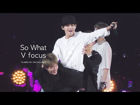 190519 SPEAK YOURSELF in NEW JERSEY │ 방탄소년단 'So What' 뷔 직캠 BTS V Focus Fancam [4K]
