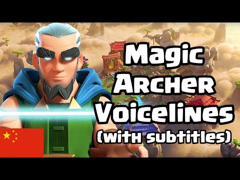 Magic Archer Voicelines and Sound Effects with Translation and Subtitles! (Clash Royale)