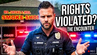 Smoke Shop owner trespasses me and Cuyahoga Falls PD violate my rights
