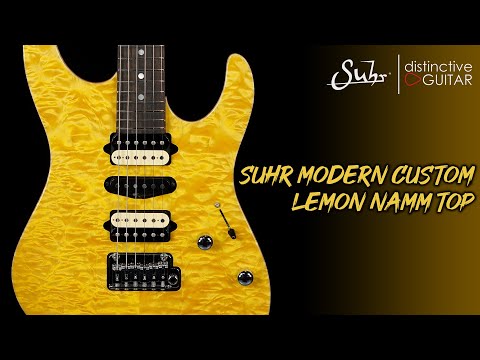 Suhr Modern Custom | Lemon Yellow Quilt NAMM Top