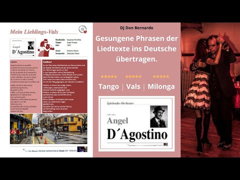 DJ Don Bernardo - Lyrics ins Deutsche übertragen - Orquesta Angel   D'Agostino