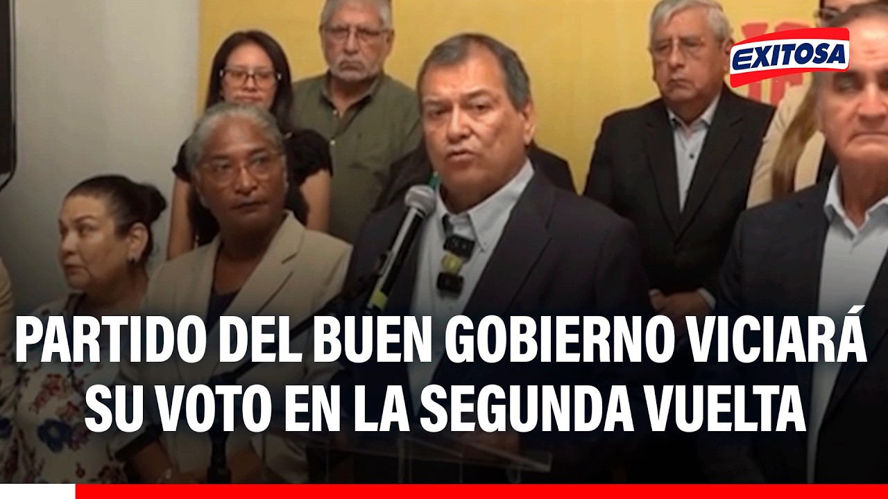 🔴🔵Jorge Nieto anuncia que Partido del Buen Gobierno viciará su voto en la segunda vuelta