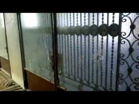 آثار إطلاق قوات الأمن النار  في مدينة اعزاز في محافظة حلب