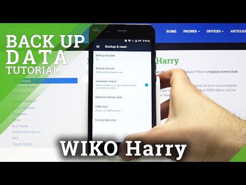 Enable Google Backup - Backup Account on WIKO Harry