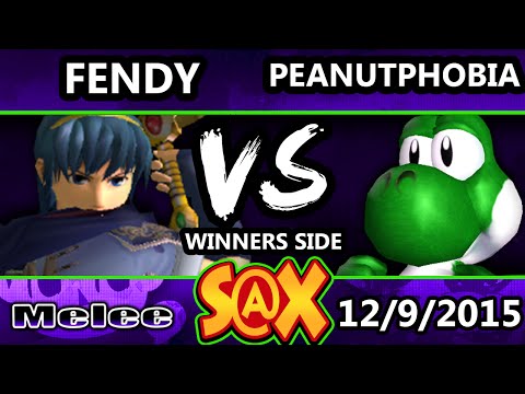 S@X 127 - Peanutphobia (Yoshi, Marth) Vs. Fendrick Lamar (Marth) SSBM Tournament - Smash Melee