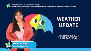 Public Weather Forecast issued at 4PM |  September 23, 2023