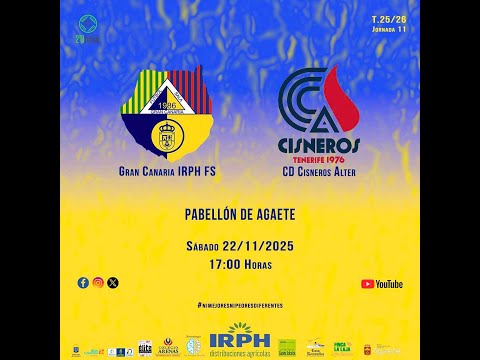 2ª DIV. B FUTSAL 25/26 | Jor. 11 Gran Canaria IRPH FS vs CD Cisneros Alter FS