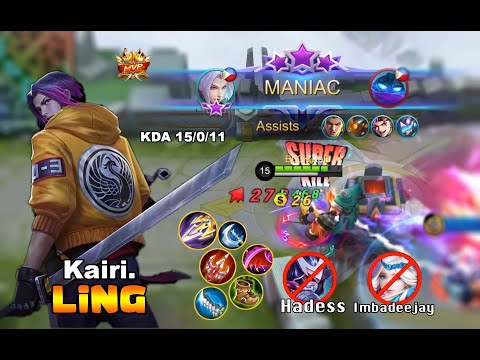 Maniac Ling ! Close Farm Top Player Perfect Gameplay by Kairi. ~ Mobile Legeneds