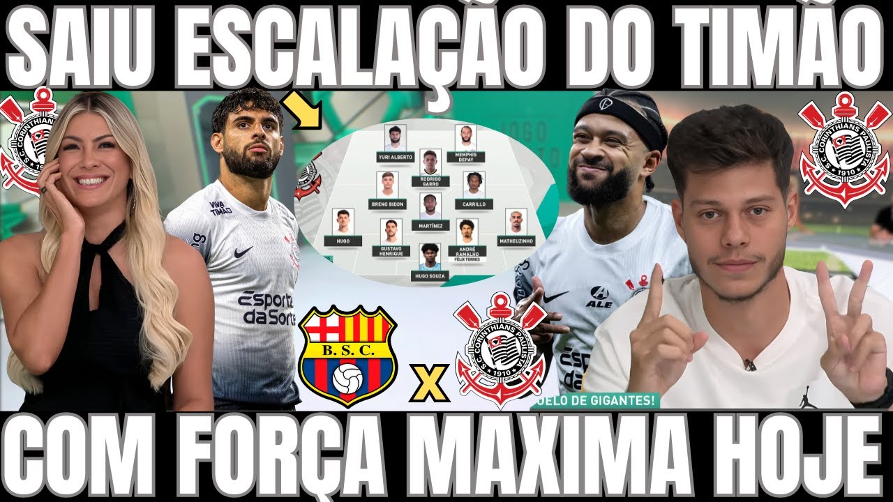 JOGO ABERTO: CORINTHIANS X BARCELONA/ ESCALAÇÃO DO TIMÃO/LIBERTADORES/NOTICIAS DO CORINTHIANS HOJE