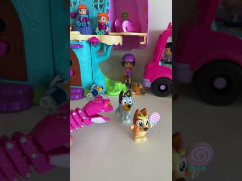 Bluey with funny froggy chomp #shortsviral #satisfying #viralvideo