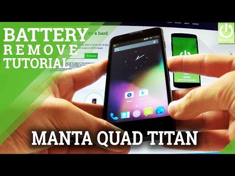 Remove Battery MANTA MSP5008 Quad Titan - Soft Reset / Frozen Phone