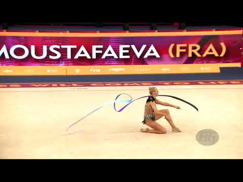 MOUSTAFAEVA Kseniya (FRA) - 2019 Rhythmic Worlds, Baku (AZE) - Qualifications Ribbon