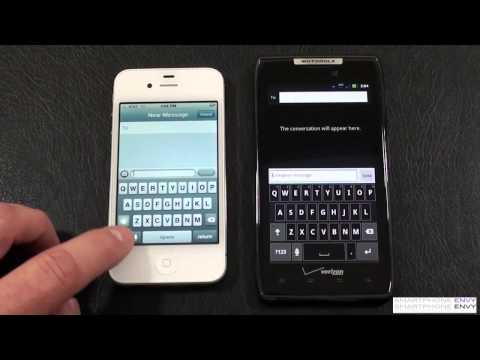 Apple iPhone 4S vs Motorola Droid RAZR Part 2 "Face Off"