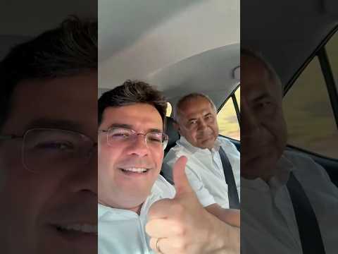Com o prefeito Dr. Erimar, de São Miguel do Fidalgo, percorrendo a PI-381
