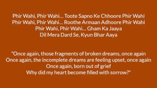 Phir Wahi Lyrics with Translation | Jagga Jasoos - BollyMeaning