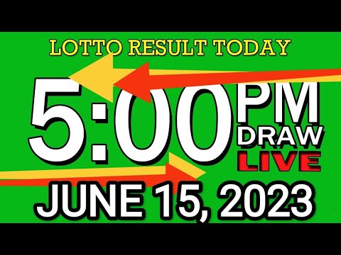 LIVE 5PM LOTTO RESULT JUNE 15, 2023 LOTTO RESULT WINNING NUMBER