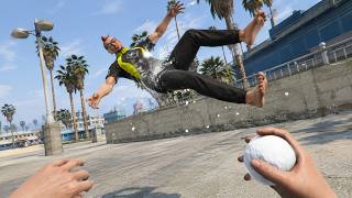 Grand Theft Auto V: Hardest Knockouts #13 (Hardest Snowball Knockouts, INSANE K.Os, Snowball Hits 🤣)