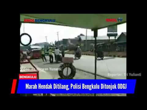 Marah Hendak Ditilang, Polisi Bengkulu Ditonjok ODGJ