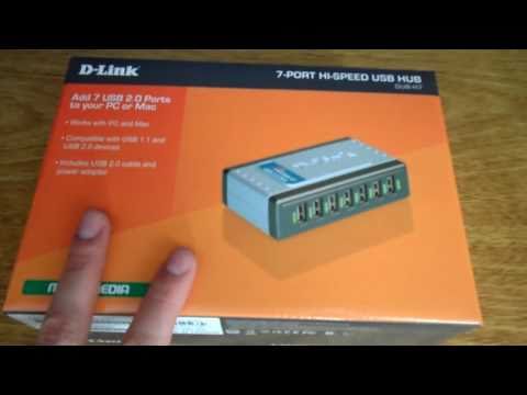 D-Link DLINK 7xUSB2.0 7 prievadų USBHub 480Mbps PC MAC video