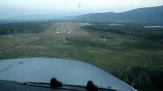 preview picture of video 'Landing Smithers BC Rwy 15 Cockpit View'