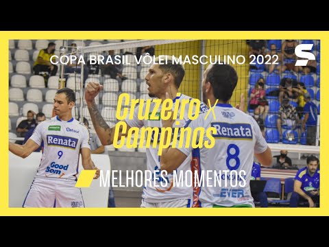 CRUZEIRO 2 X 3 CAMPINAS | MELHORES MOMENTOS | COPA BRASIL MASCULINA DE VÔLEI 2022 | sportv