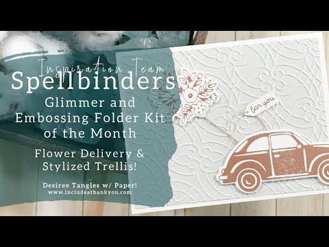 Spellbinders | Glimmer - Embossing Folder Club Kit of the Month | Jan 2023 (Card Making Tutorial)