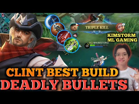 CLINT BEST BUILD 2022 | GOLDLANE MONSTER | ONE SHOT ONE KILL | KIMSTORM ML GAMING | CLINT MLBB 2022