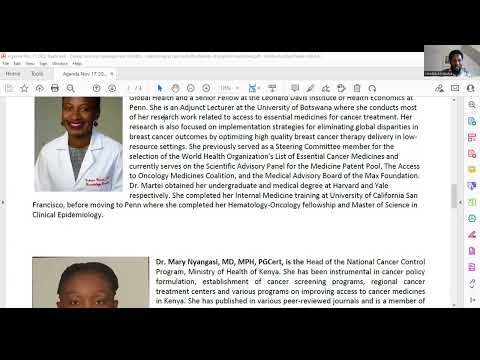 Africa Cancer ECHO  November 17 2022 session Recording