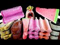 ASMR MUKBANG MAGNUM WATERMELON CHOCOLATE COOKIES GRAPE ICE CREAM EATING SHOW