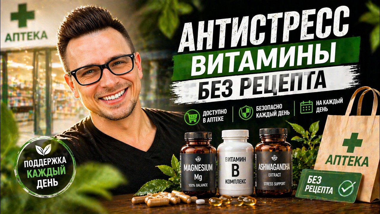 Антистресс витамины без рецепта: что реально помогает от тревоги и бессонницы