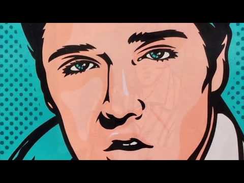 Painting Pop Art Elvis Presley