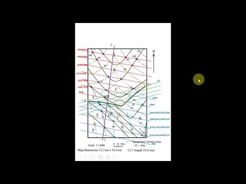 Lab 4 - Geological Map Cross Section - Map with Faults