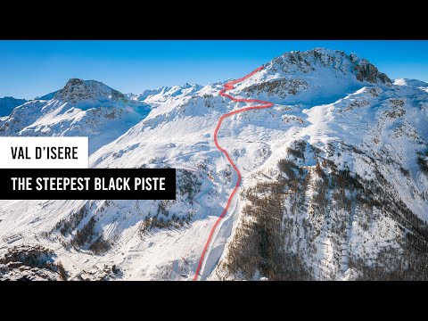 The Steepest Piste in Val d'Isere: Face de Bellevarde, Stade Olympique.