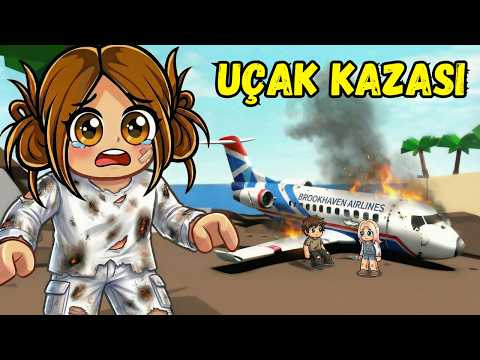 Uçak Kazası✈️ Issız Adada Kaldık 😱 Roblox Brookhaven🏡RP