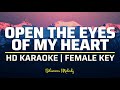 Open The Eyes Of My Heart KARAOKE Female Key