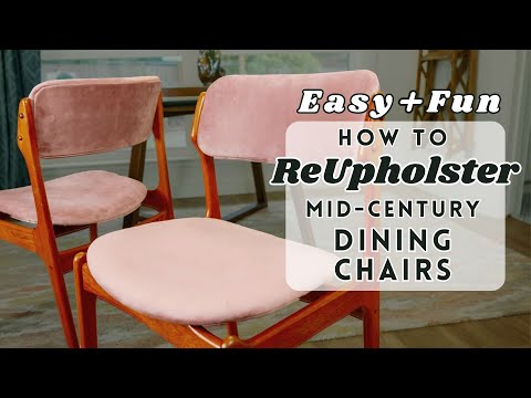 Upholstery for Beginners: How To Recover Dining Chairs | Erik Buch Model 49 Chair