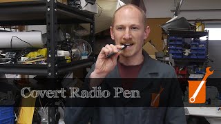Covert radio pen with bone conduction speaker