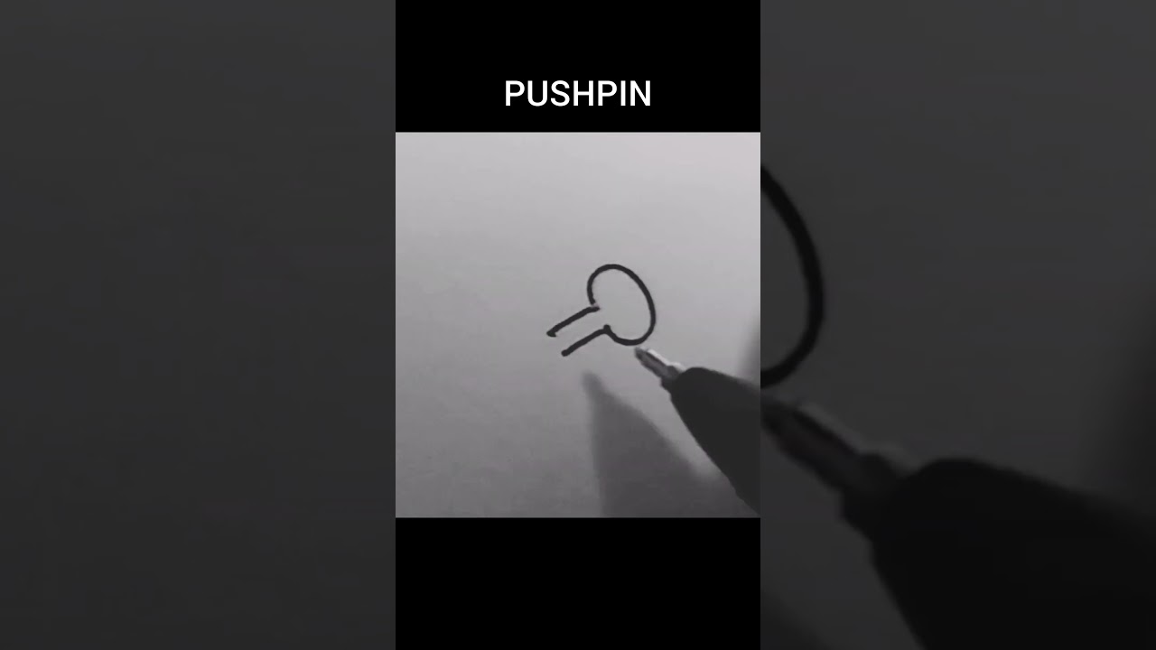 drawing push pin simple #drawing #howtodraw #simpledrawing #pushpins