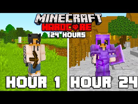 Jepex - I Played Hardcore Minecraft for 24 Hours STRAIGHT...