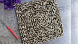 Crochet Basic Lace Granny Square
