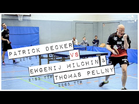 Patrick Decker vs. Milchin & Pellny (TTS Borsum X SC Buschhausen | 3. Bundesliga Tischtennis 21/22)