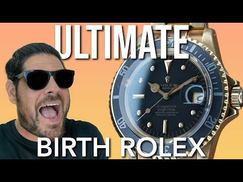 THE ULTIMATE BIRTH ROLEX!! - VINTAGE GOLD 1680 SUBMARINER!!