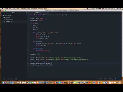 Python Rest Api Python Flask Todo List Lesson 1