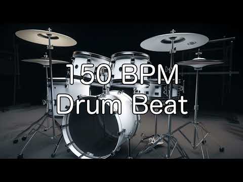 150 BPM Rock Drum Beat for Musical Practise