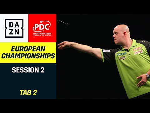 Ärgert Steve West Michael van Gerwen? | Darts European Championship | DAZN Highlights
