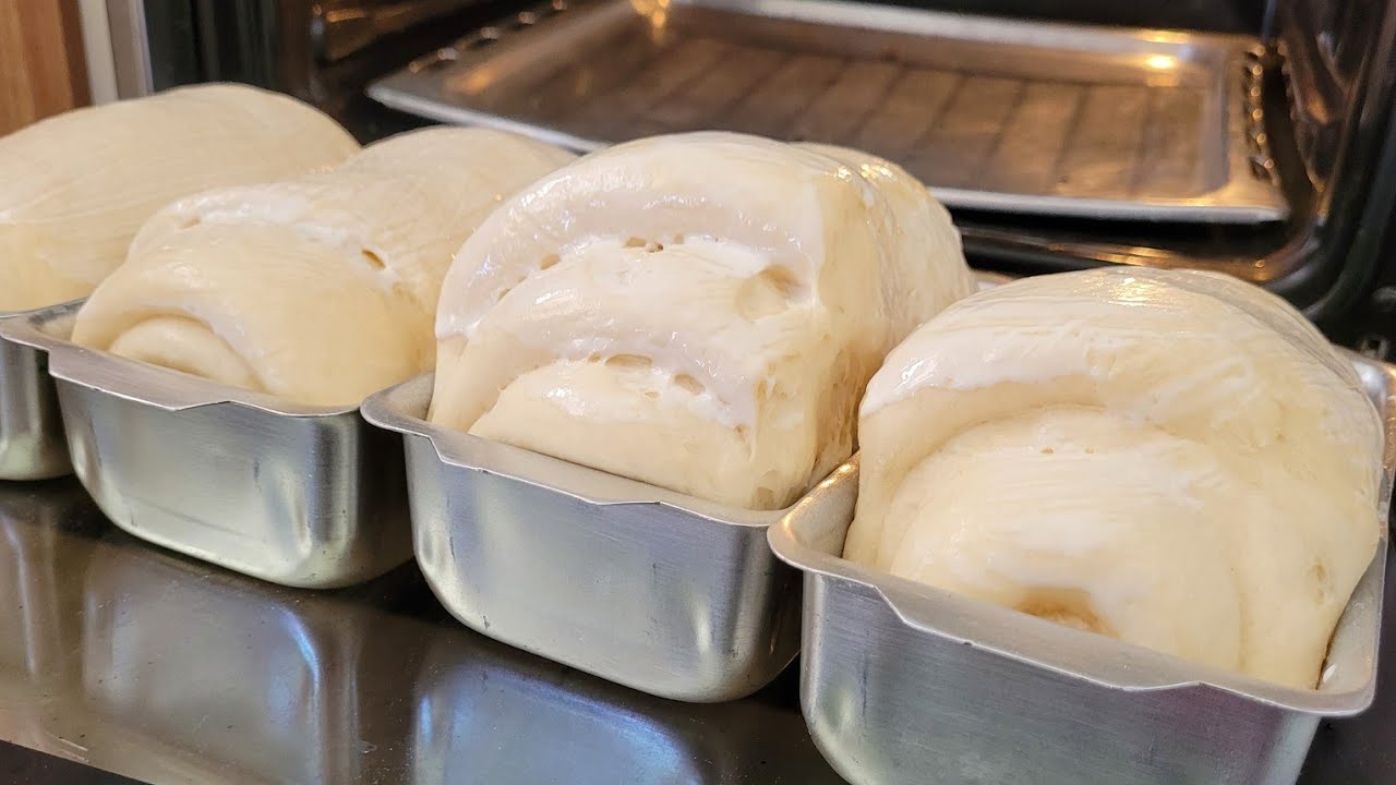 Não compro mais pão❗ A receita de pão mais fácil e barata! Rende 04 Pães gigantes e fofinhos👌