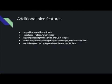 PyWaw #111 uv - faster pip replacement