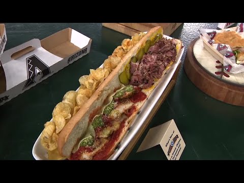 Sneak peek of new food items for the Arizona Diamondbacks 2026 season at Chase Field