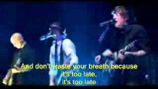 Simple Plan - Your love is just a lie ( live with lyrics )