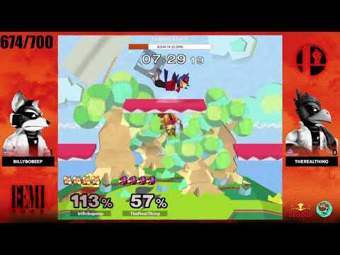 BillyBoPeep (Fox) vs TheRealThing (Falco) | Loser's Semis | BEMI 2022